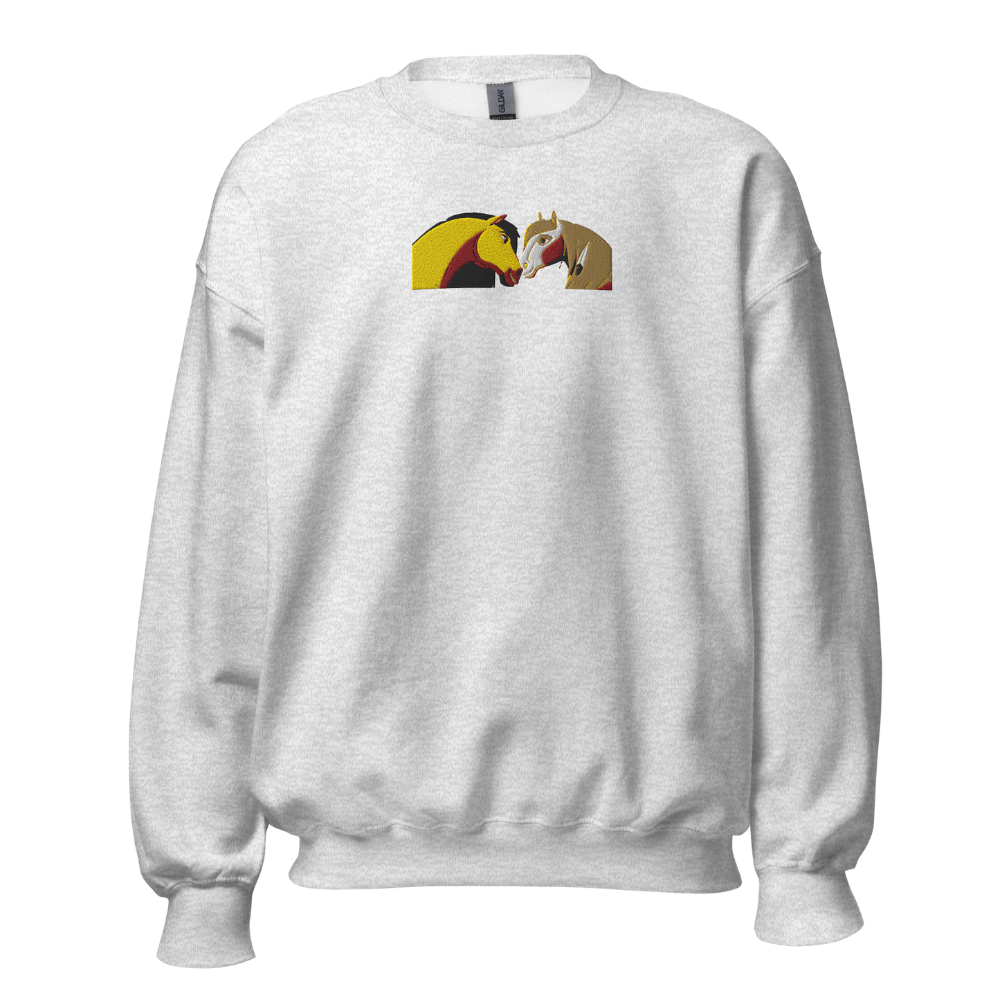 Spirit Horse and Rain Embroidery Sweatshirt