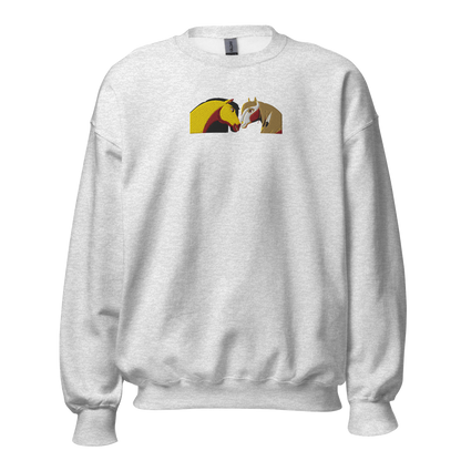 Spirit Horse and Rain Embroidery Sweatshirt