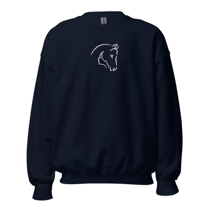 Horse-Woman Fusion Embroidered Sweatshirt