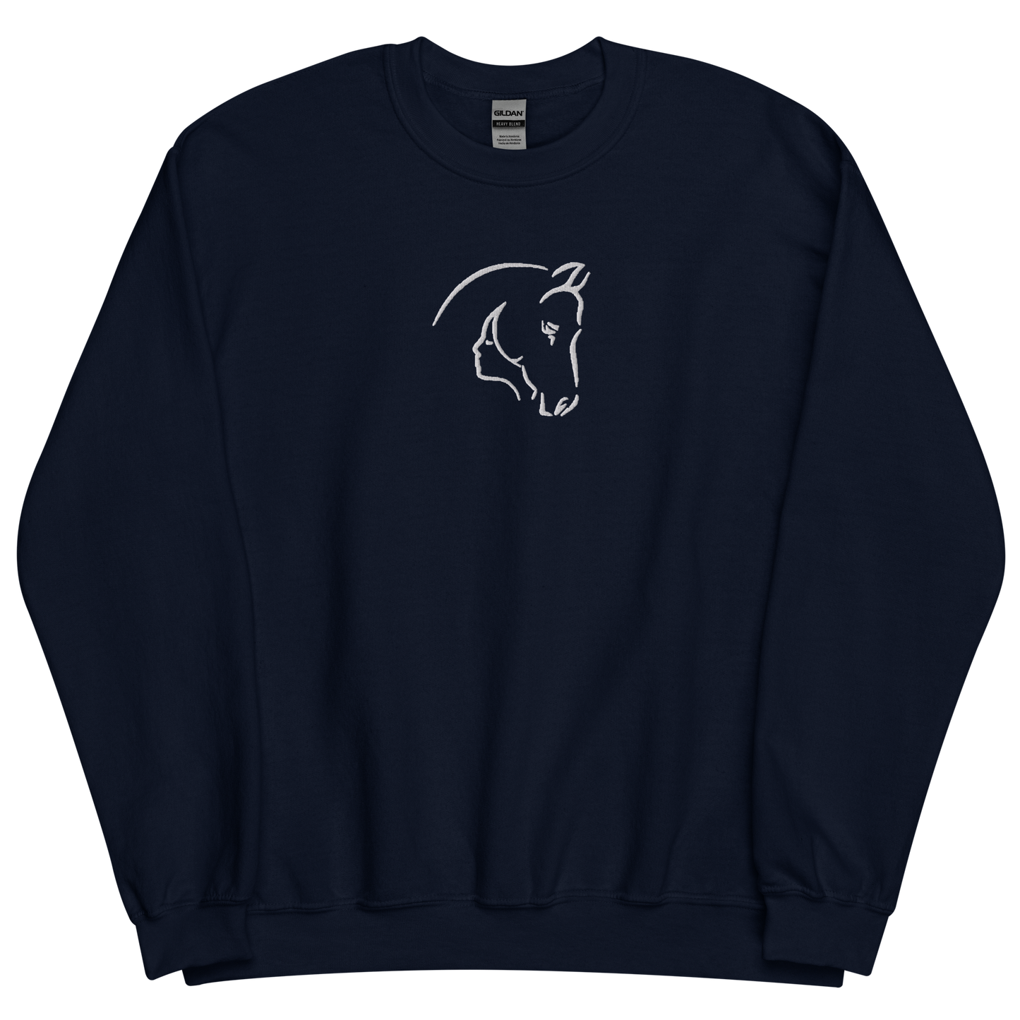 Horse-Woman Fusion Embroidered Sweatshirt