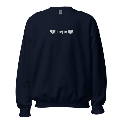 Broken Heart Embroidery Sweatshirt