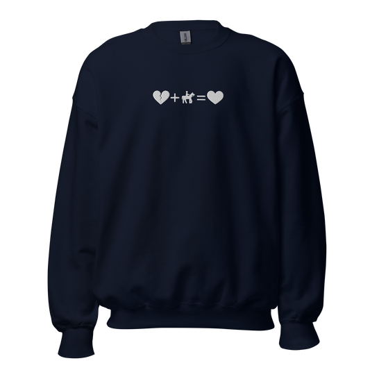 Broken Heart Embroidery Sweatshirt