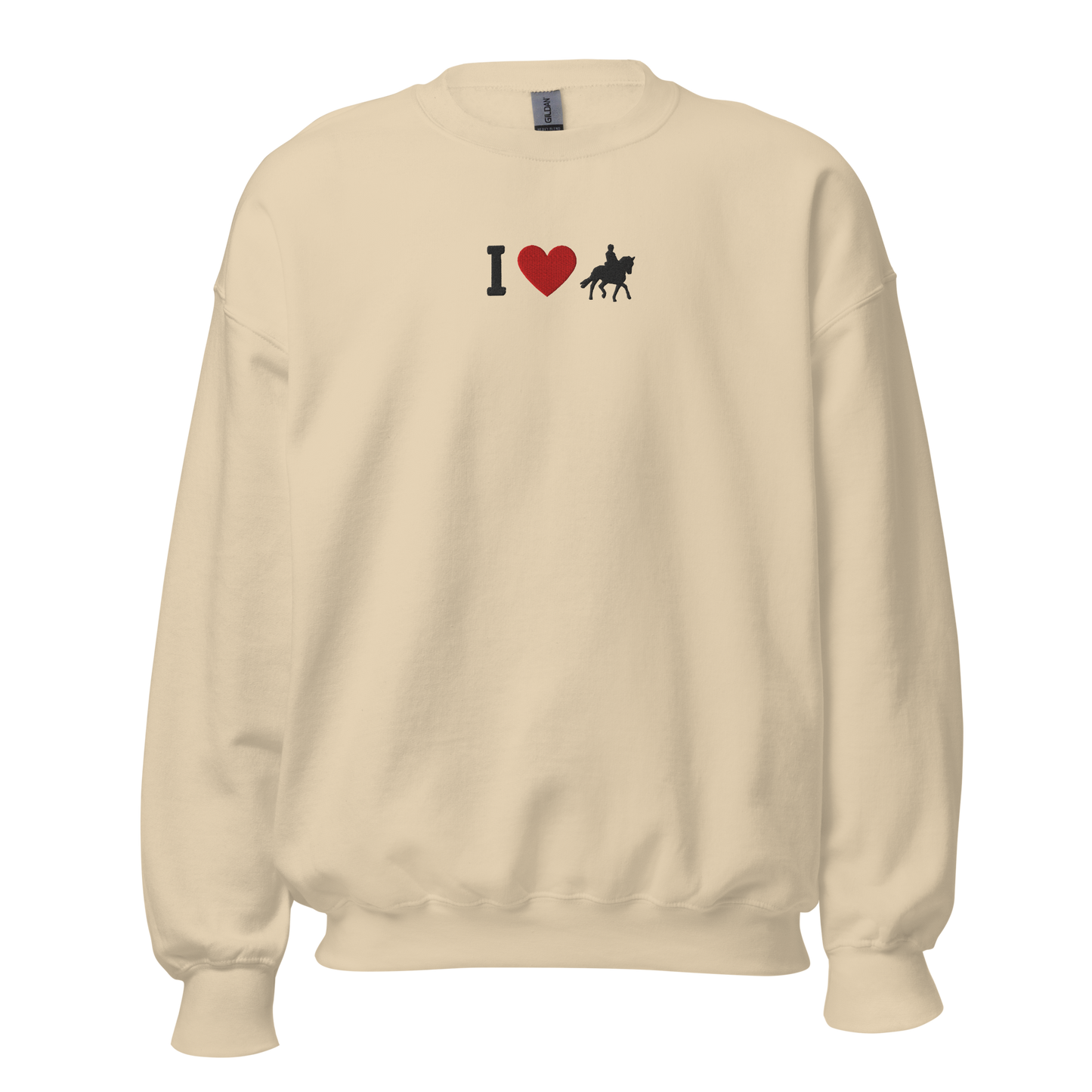 I Love Horses Embroidery Sweatshirt