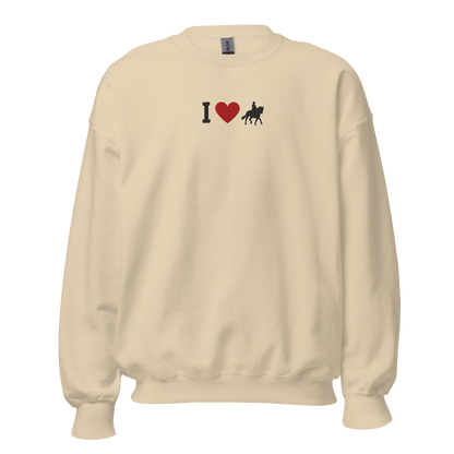 I Love Horses Embroidery Sweatshirt