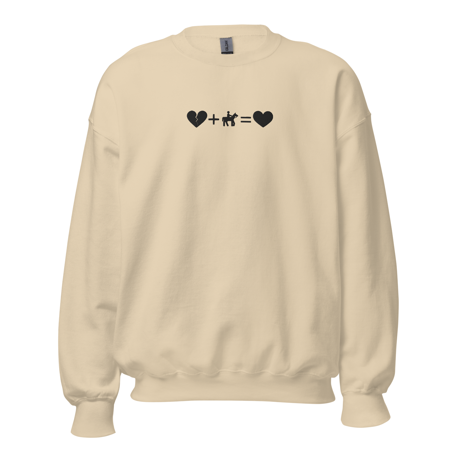 Broken Heart Embroidery Sweatshirt