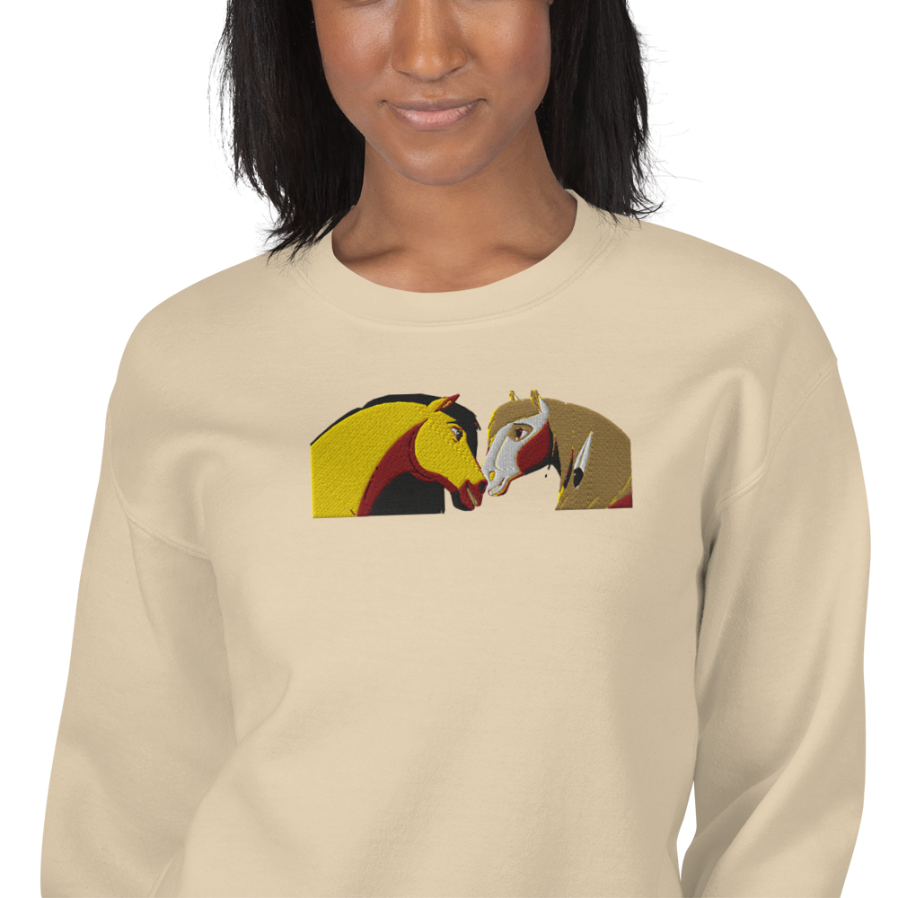 Spirit kissing Rain Embroidery Sweatshirt