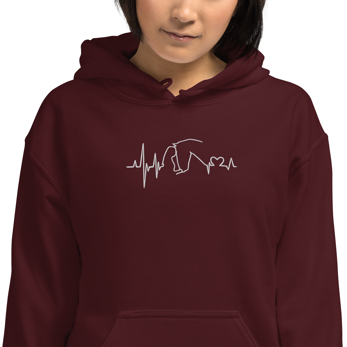 Heartbit Hoodie Bordo