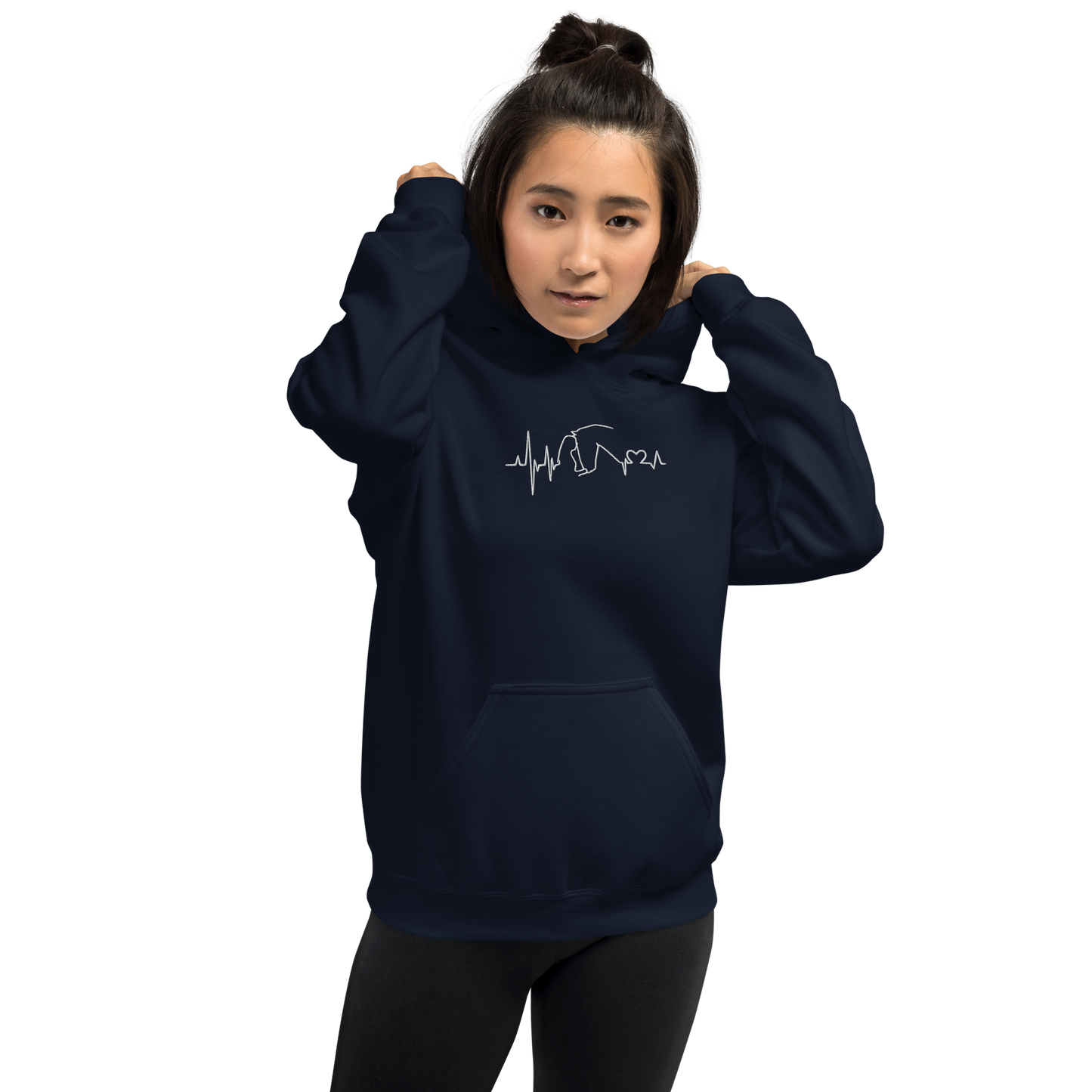 Heartbit Hoodie Navy