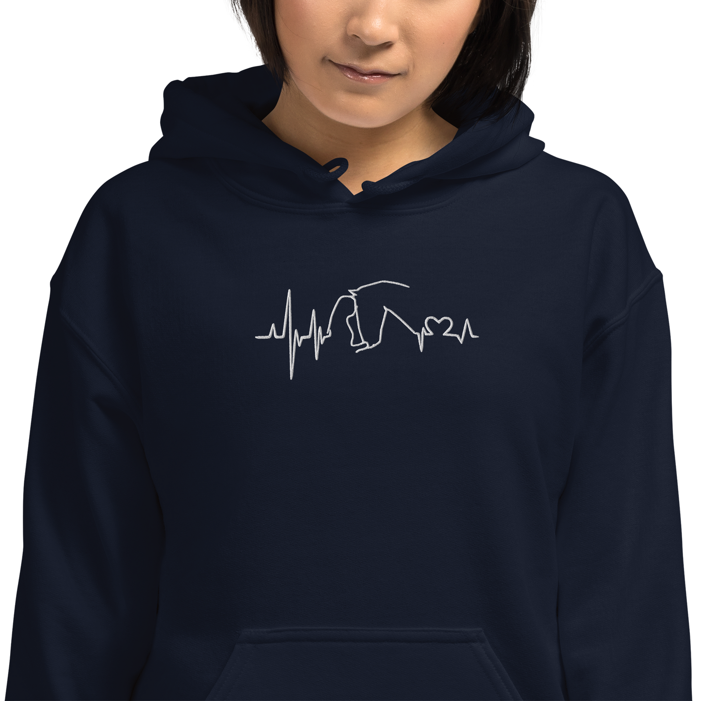 Heartbit Hoodie Navy